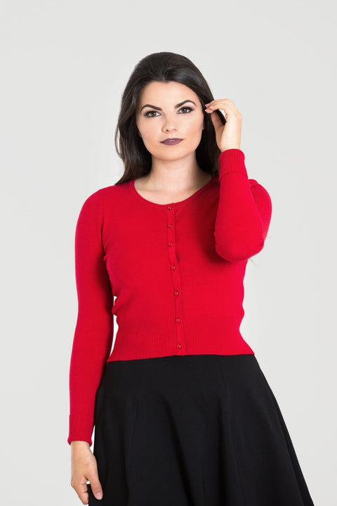 Hell Bunny Paloma Red Cardigan (XS & S ONLY)