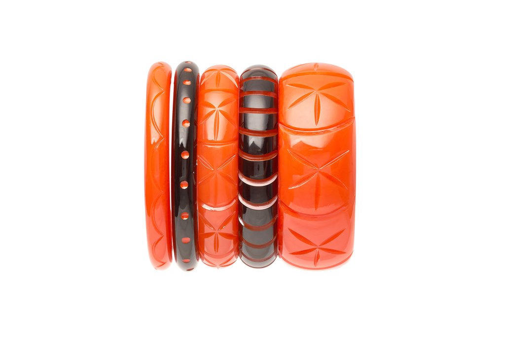 Splendette Autumn '21 Black Paprika DUCHESS Narrow Bangle