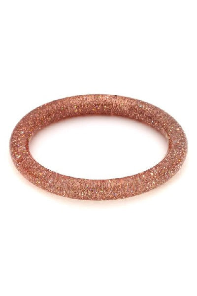 Splendette Glitter Peachy CLASSIC Narrow Bangle