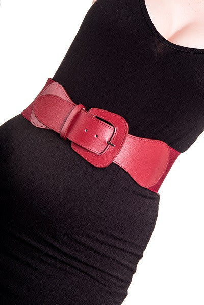Hell Bunny Rizzo Deep Red Belt ( S ONLY)