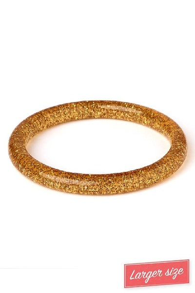 Splendette Glitter Pale Gold DUCHESS Narrow Bangle
