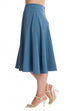 Banned Retro My Wardrobe Staple Swing Skirt Blue (S & M ONLY)