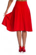 Banned Retro My Wardrobe Staple Swing Skirt Red