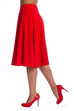 Banned Retro My Wardrobe Staple Swing Skirt Red (S ONLY)