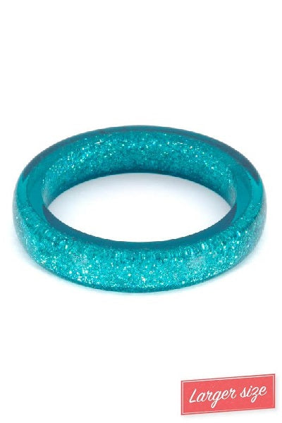 Splendette Glitter Teal DUCHESS Midi Bangle