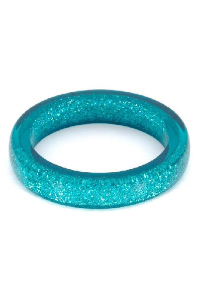 Splendette Glitter Teal CLASSIC Midi Bangle