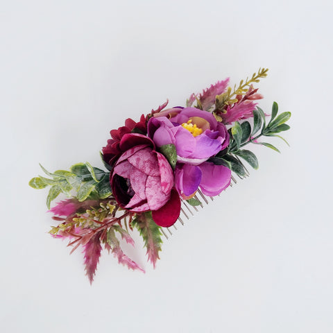 Gwynnie's Accessories | Margaret Hair Flower Purple Passion