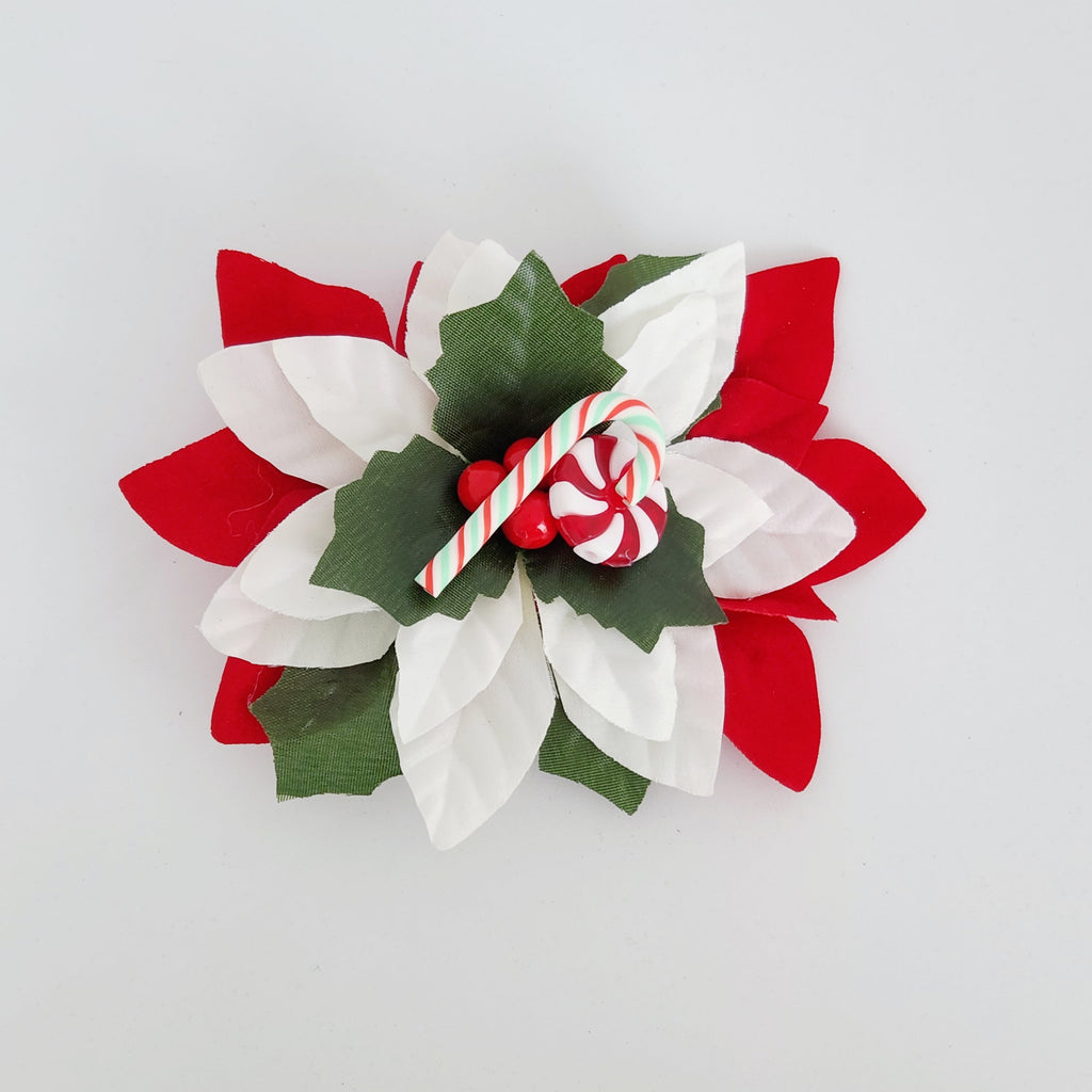 Gwynnie's Hair Flower - Christmas Candy Peppermint Twist