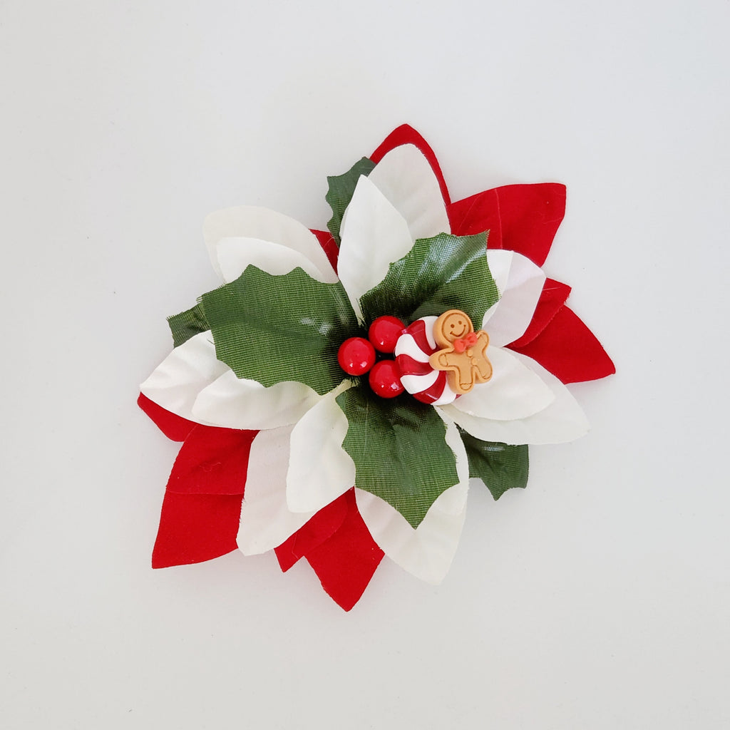 Gwynnie's Hair Flower - Christmas Gingerbread Lane