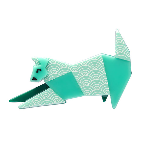 Erstwilder Brooch - Origami Kitty Cat, Kitty Cat