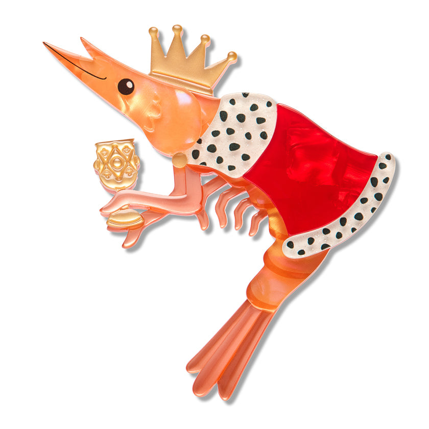 Erstwilder Brooch - Pascal's Prawn Parade | King Prawn