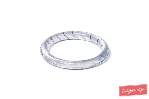 Splendette Clear Heavy Carve Breeze DUCHESS Narrow Bangle