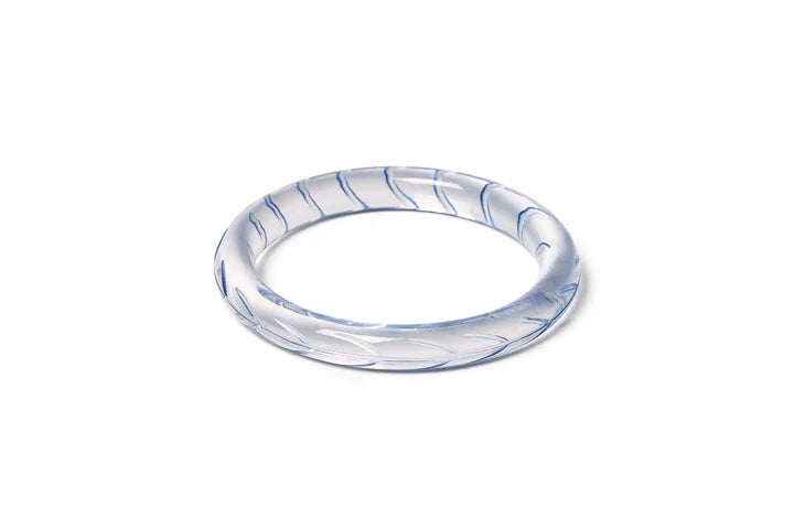 Splendette Clear Heavy Carve Breeze CLASSIC Narrow Bangle