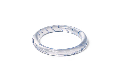 Splendette Clear Heavy Carve Breeze CLASSIC Narrow Bangle
