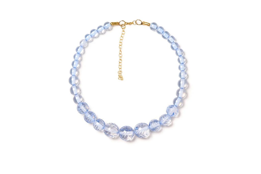 Splendette Necklace | Clear Heavy Carve Breeze