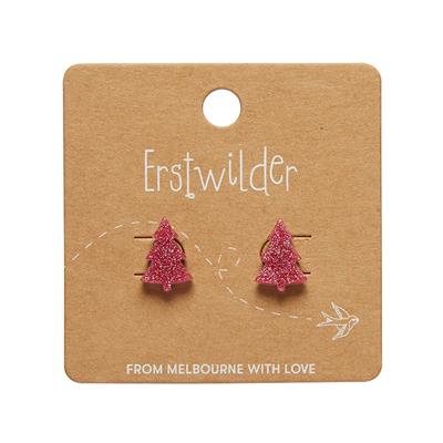 Erstwilder Essentials - Merry Kitschmas | Christmas Tree Stud Pink