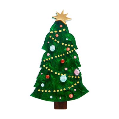 Erstwilder Brooch  - Merry Kitschmas | Topped with Tinsel