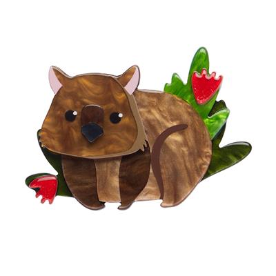 Erstwilder Brooch - Australiana | Nibbles the Wombat