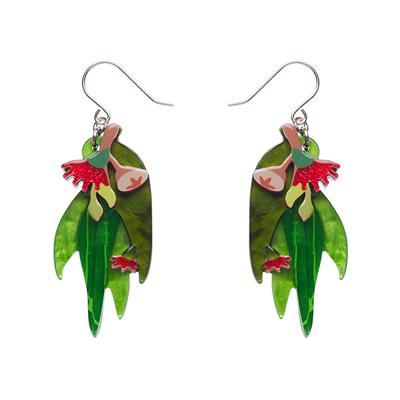 Erstwilder  Earrings - Australiana | Red Gum Blossom