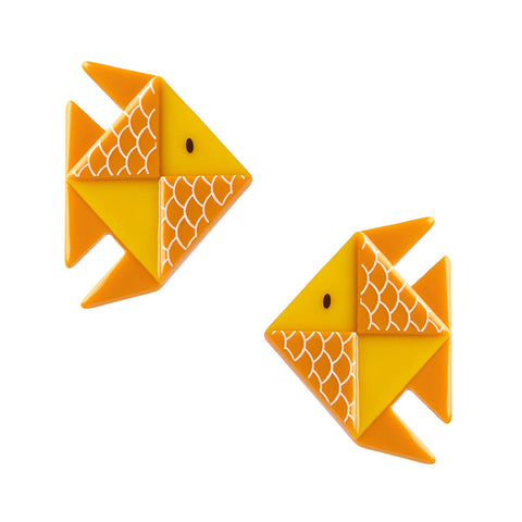 Erstwilder Hair Clips 2pc - Origami The Memorable Goldfish