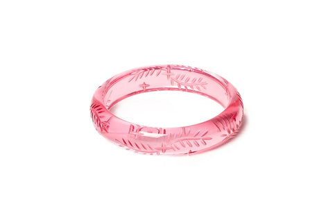 Splendette Clear Heavy Carve Candyfloss CLASSIC Midi Bangle