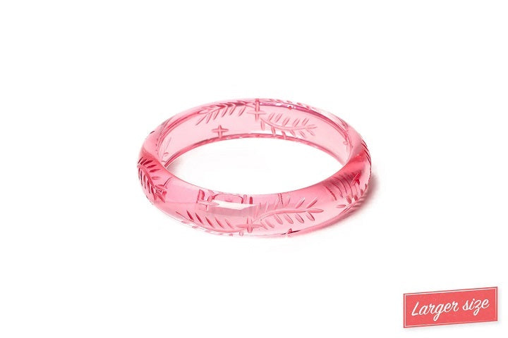 Splendette Clear Heavy Carve Candyfloss DUCHESS Midi Bangle