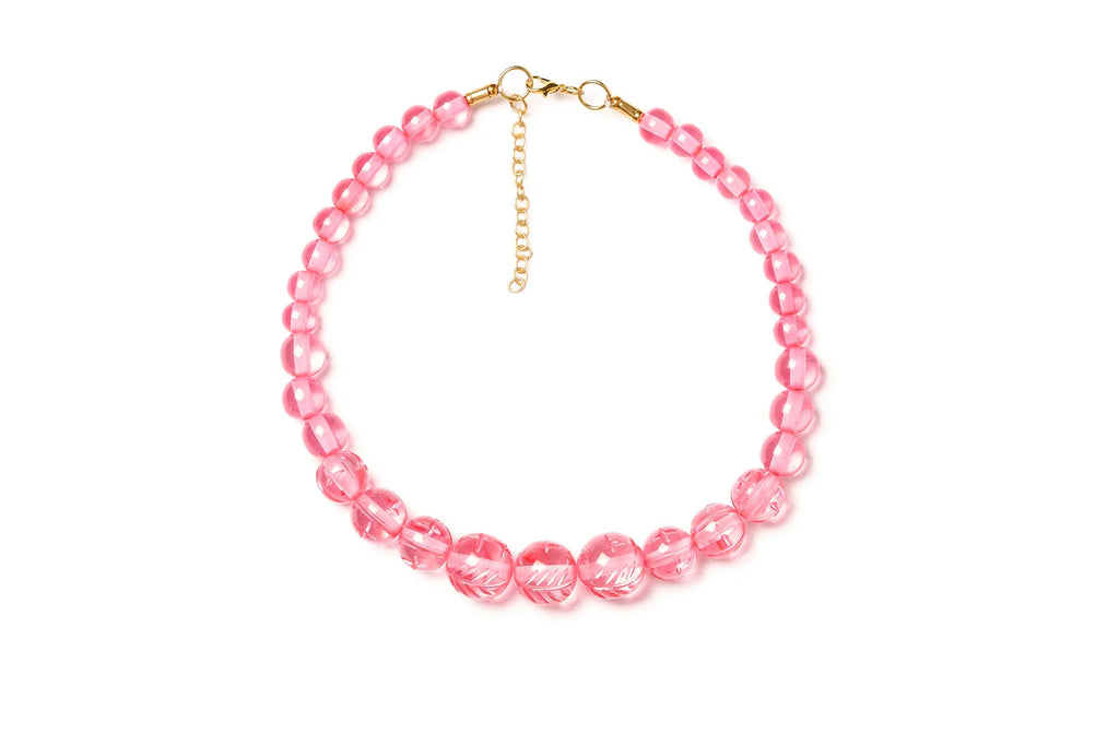 Splendette Necklace | Clear Heavy Carve Candyfloss
