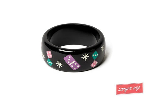 PRE-ORDER Splendette Dominos & Dice Pips DUCHESS Wide Bangle