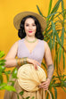 Splendette Clear Heavy Carve Pistachio CLASSIC Midi Bangle