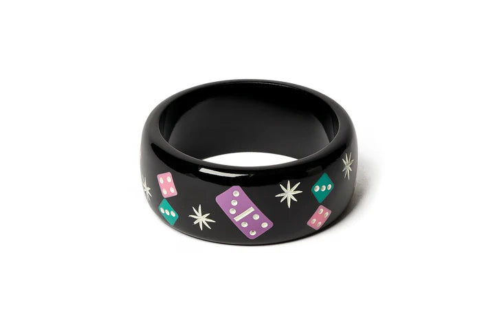 PRE-ORDER Splendette Dominos & Dice Pips CLASSIC Wide Bangle