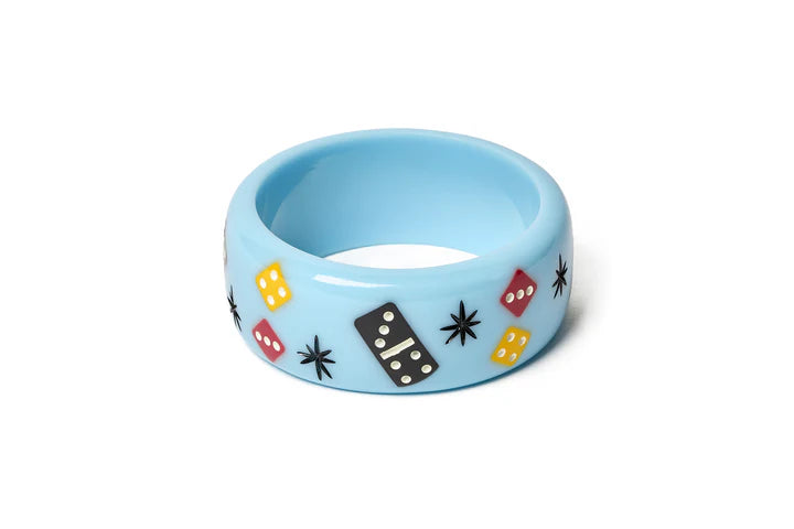 PRE-ORDER Splendette Dominos & Dice Spinner CLASSIC Wide Bangle