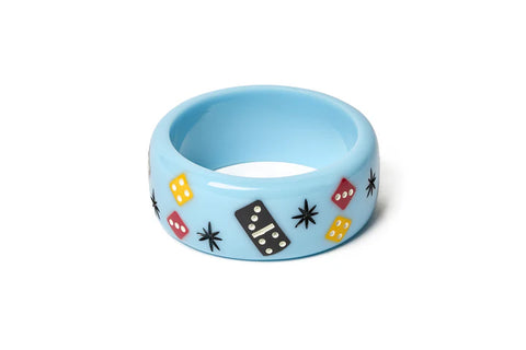 PRE-ORDER Splendette Dominos & Dice Spinner CLASSIC Wide Bangle