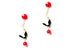 !! PRE-ORDER !! Splendette Earrings | Halloween 26 Blood Bat