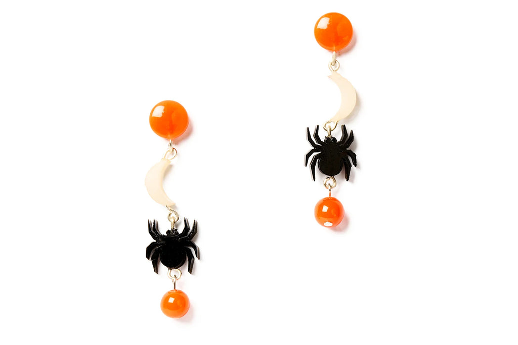 !! PRE-ORDER !! Splendette Earrings | Halloween 26 Spider's Web