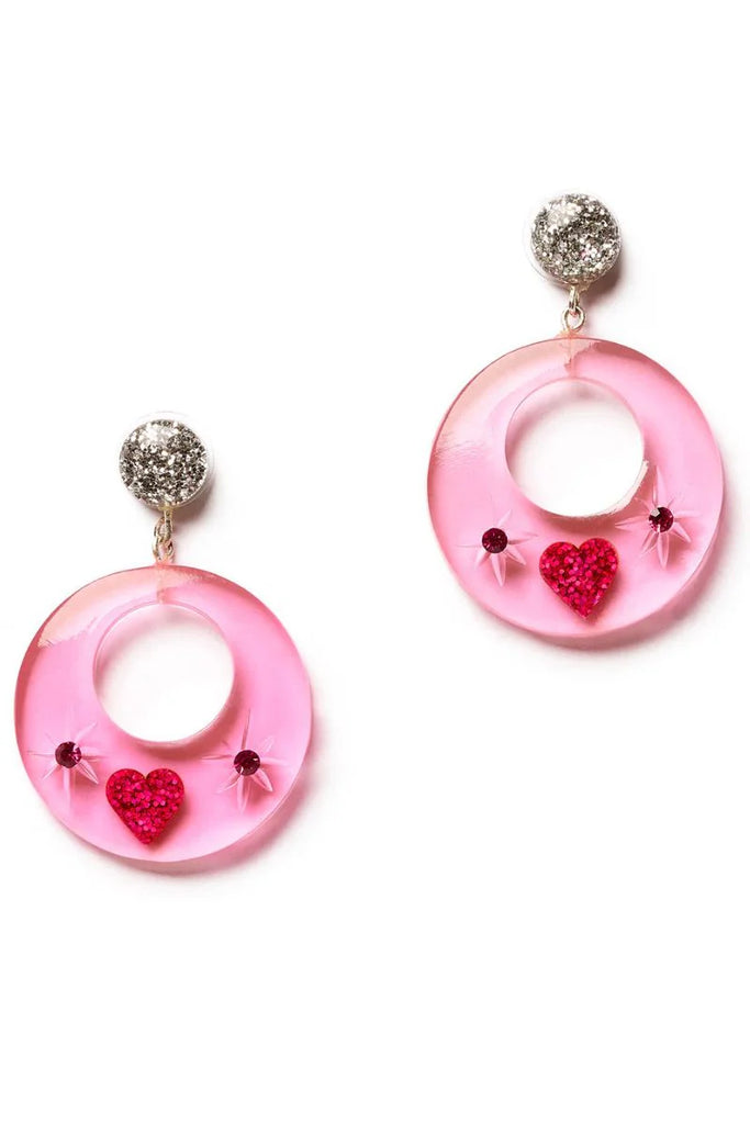 Splendette Earrings | Valentines '25 Key To My Heart Pink