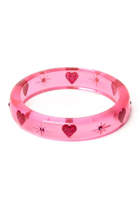 Splendette Valentines '25 Key To My Heart Pink CLASSIC Midi Bangle