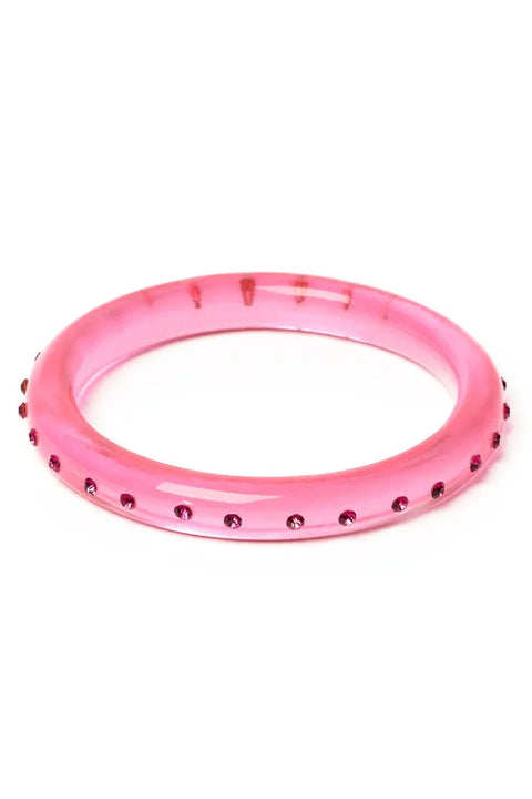 Splendette Valentines '25 Key To My Heart Pink CLASSIC Narrow Bangle