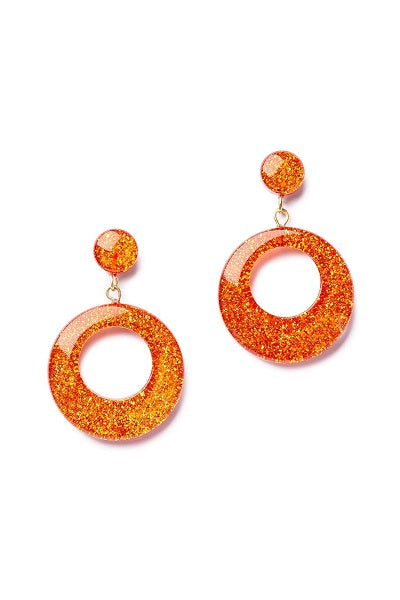 Splendette Earrings | Glitter Amber