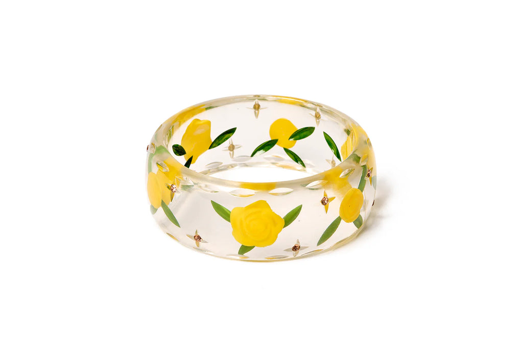 Splendette Rose Garden Precious Gold CLASSIC Wide Bangle