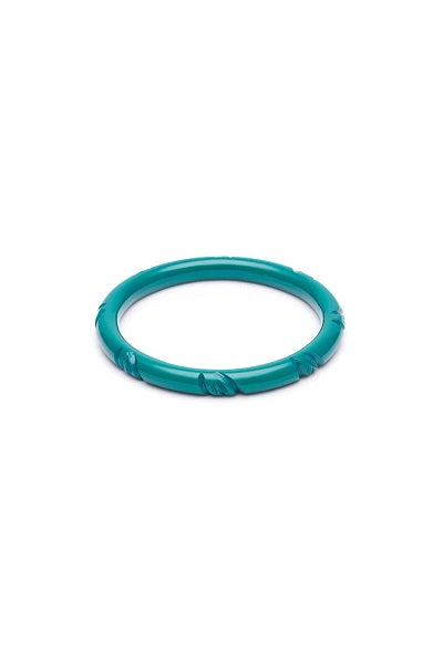 Splendette Heavy Carve Jade CLASSIC Narrow Bangle