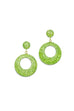 Splendette Earrings | Glitter Lime