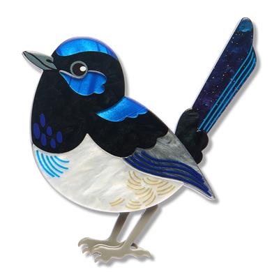 Erstwilder Brooch - Royal Botanic Gardens | Superb Fairy Wren