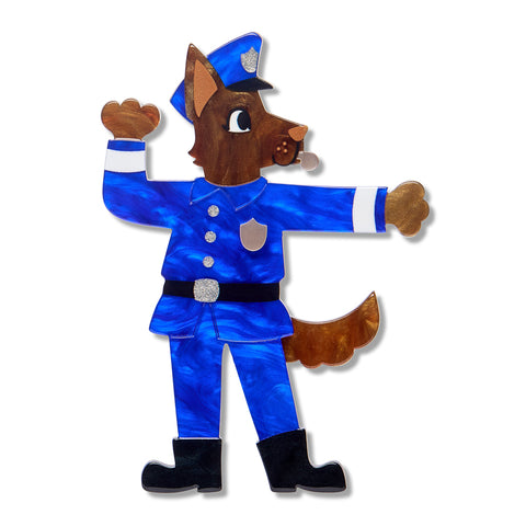 Erstwilder Brooch - Wild at Work | Officer Wags