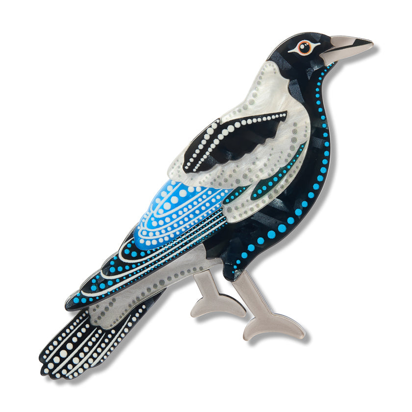 Erstwilder Brooch - Brooke Sutton | Kulpurru (Magpie)