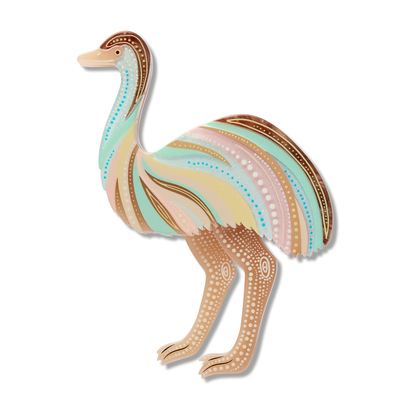 Erstwilder Brooch  - Brooke Sutton | Utingat Ritjinguthinha (Emu Dreaming)