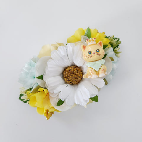 Gwynnie's Handmade Hair Flower - Queenie Kitty Blossom Yellow