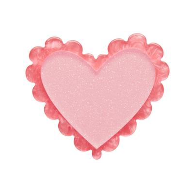 Erstwilder Brooch - Valentines 2025 | Scalloped Heart Simplified Mini