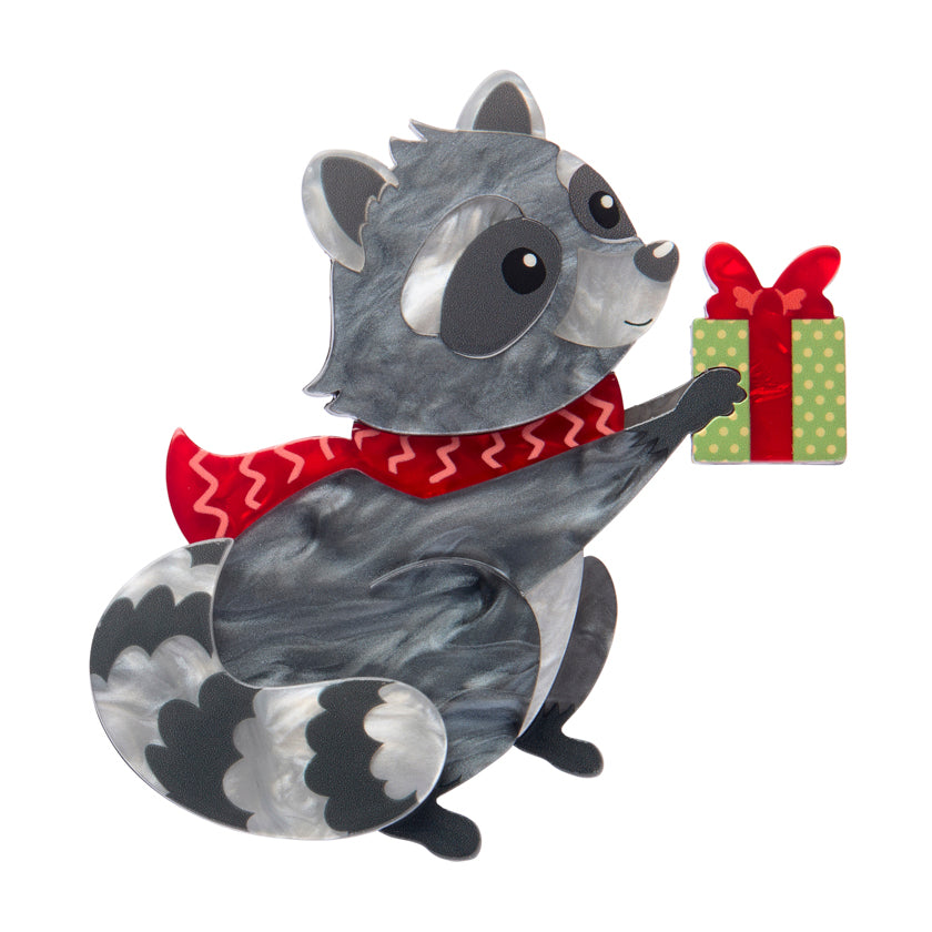 Erstwilder Brooch  - Merry Menagerie | Rhi-Rhi the Raccoon