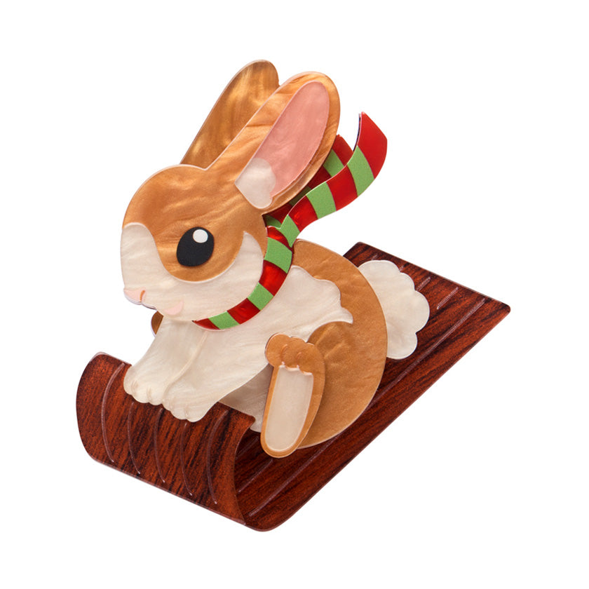 Erstwilder Brooch  - Merry Menagerie | Breezy the Bunny