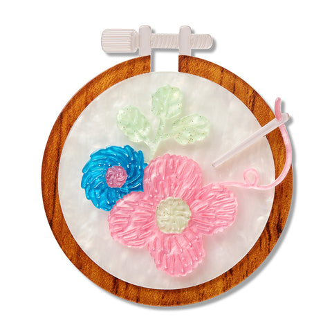 Erstwilder Brooch  - Arts & Crafts | Stitched & Framed